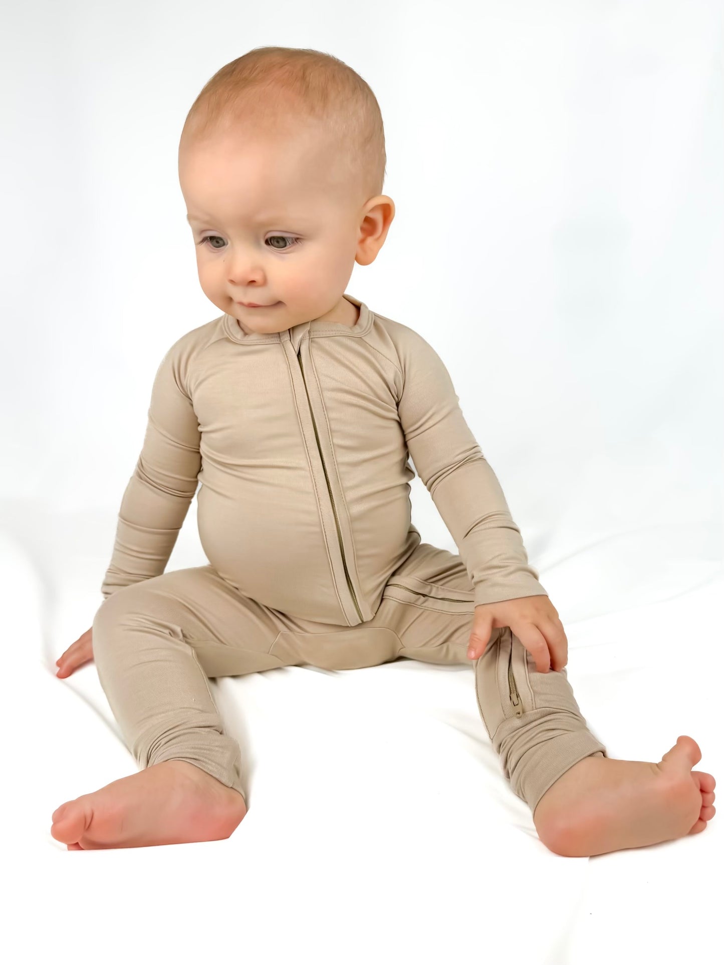 Bamboo Zippy Romper - Mushroom