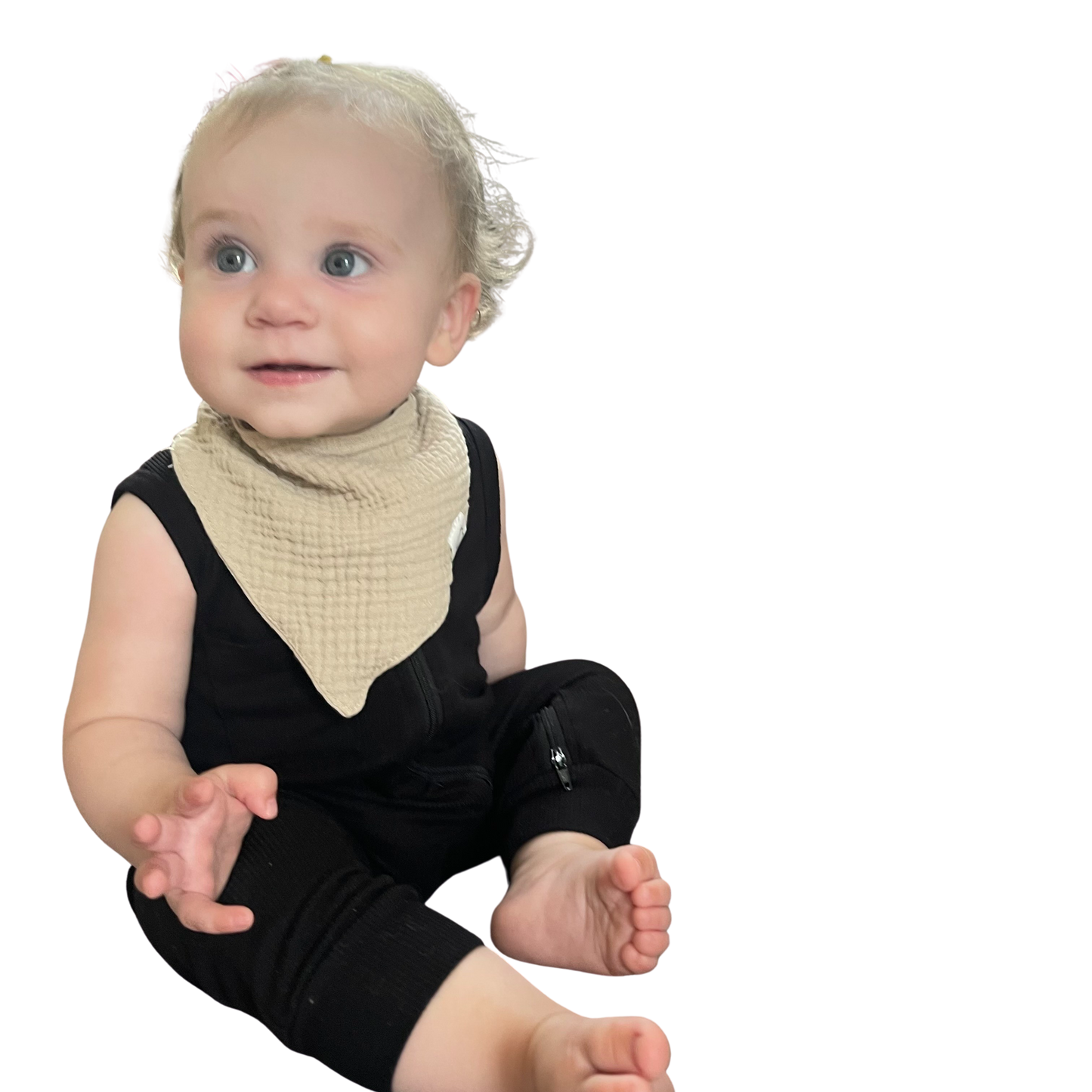 Organic Cotton Muslin Bandana Bibs