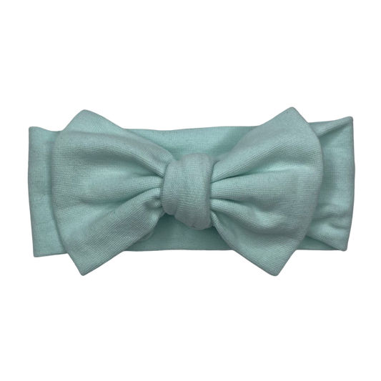 Headband Bow- Aqua